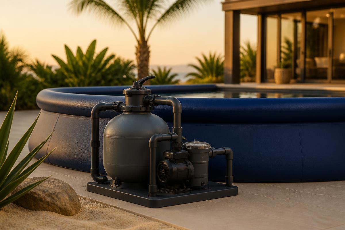 Sand Filter + Water Pump 10"